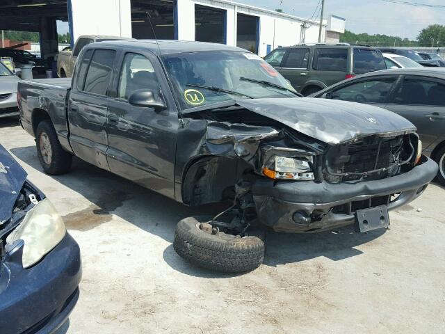 1B7HL2AX31S333493 - 2001 DODGE DAKOTA GRAY photo 1