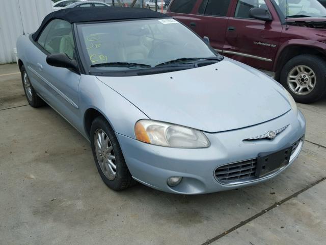 1C3EL65R03N525790 - 2003 CHRYSLER SEBRING LI BLUE photo 1