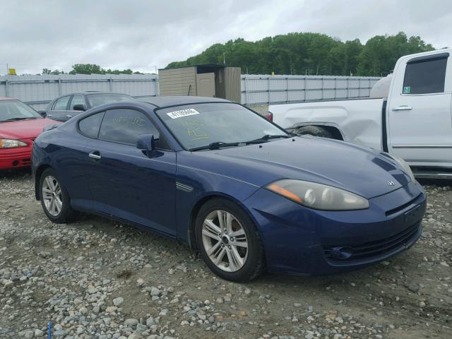 KMHHM66D87U257698 - 2007 HYUNDAI TIBURON GS BLUE photo 1