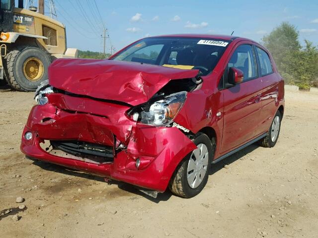 ML32A3HJXFH043049 - 2015 MITSUBISHI MIRAGE DE RED photo 2