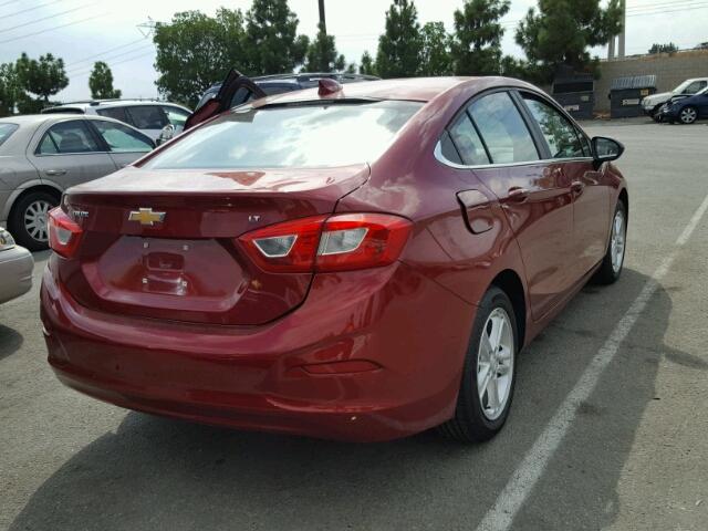 1G1BE5SM1H7131327 - 2017 CHEVROLET CRUZE LT RED photo 4