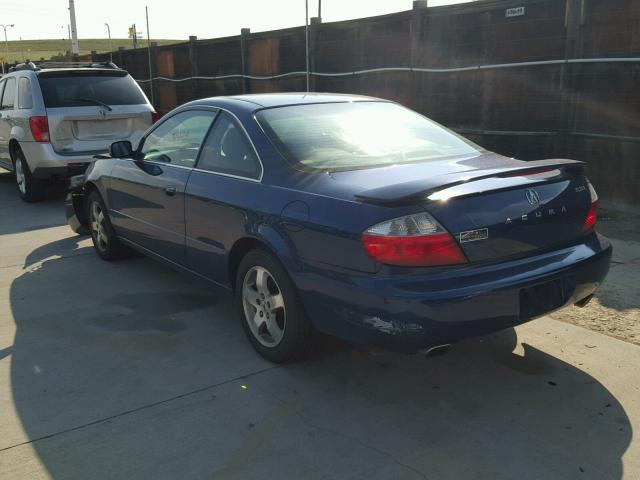 19UYA42443A014538 - 2003 ACURA 3.2CL BLUE photo 3