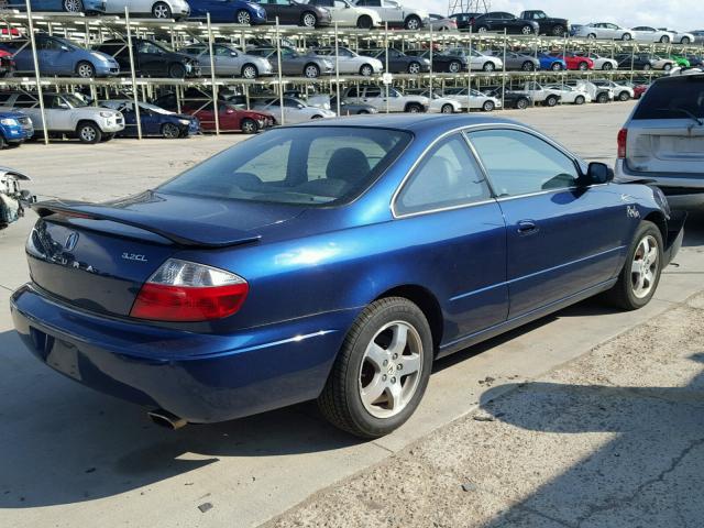 19UYA42443A014538 - 2003 ACURA 3.2CL BLUE photo 4