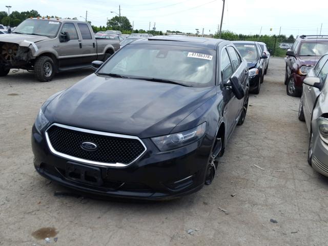 1FAHP2KT3EG126875 - 2014 FORD TAURUS SHO BLACK photo 2