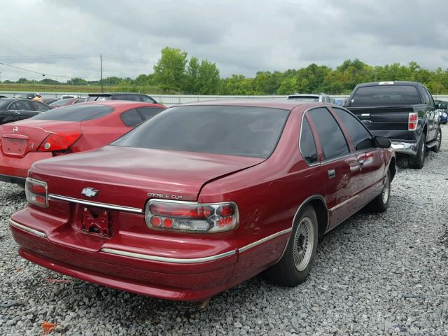 1G1BL52W5SR133827 - 1995 CHEVROLET CAPRICE CL 栗色 照片 4