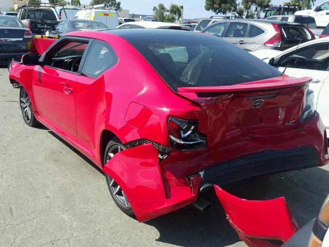 JTKJF5C70FJ011469 - 2015 TOYOTA SCION TC 红色 照片 3