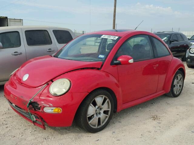 3VWCK21C94M401011 - 2004 VOLKSWAGEN NEW BEETLE RED photo 2