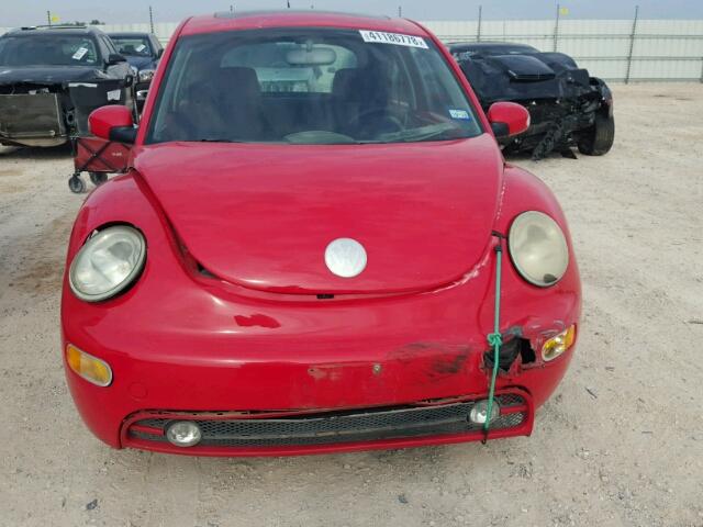 3VWCK21C94M401011 - 2004 VOLKSWAGEN NEW BEETLE წითელი ფოტო 9