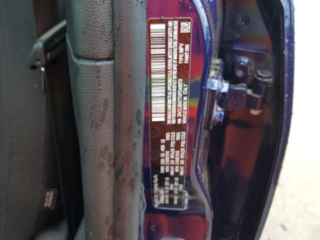 ZACCJBAT7GPD48879 - 2016 JEEP RENEGADE S BLUE photo 10