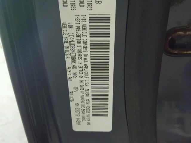 1C4NJDBB4ED800146 - 2014 JEEP COMPASS SP BLACK photo 10