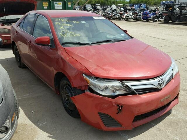 4T4BF1FK0CR258992 - 2012 TOYOTA CAMRY BASE RED photo 1