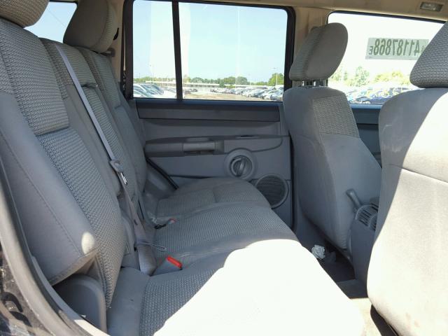 1J8HG48K06C131389 - 2006 JEEP COMMANDER შავი ფოტო 6