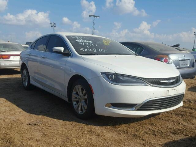 1C3CCCAB9FN587840 - 2015 CHRYSLER 200 WHITE photo 1