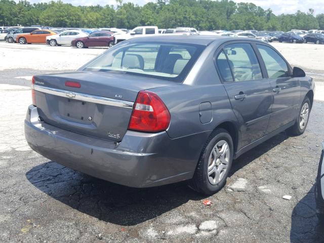 1G1ZS51F96F132271 - 2006 CHEVROLET MALIBU LS GRAY photo 4
