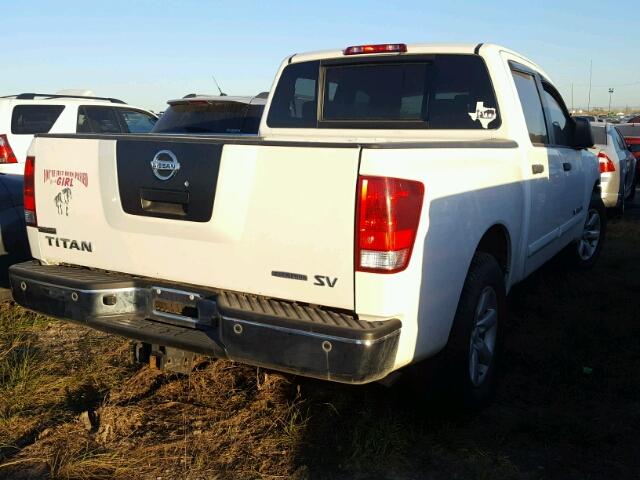 1N6BA0ED4BN313895 - 2011 NISSAN TITAN S WHITE photo 4