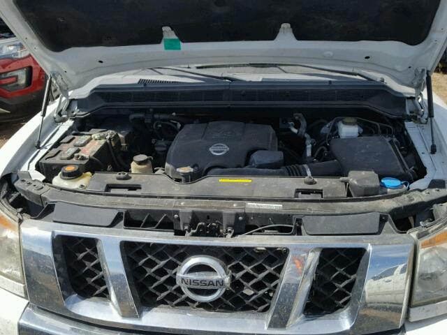 1N6BA0ED4BN313895 - 2011 NISSAN TITAN S WHITE photo 7