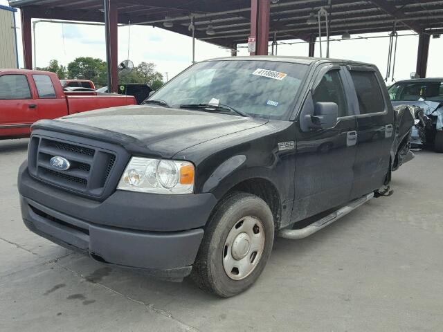 1FTRW12W18FB57641 - 2008 FORD F150 SUPER BLACK photo 2