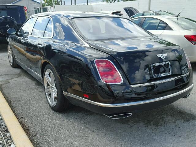 SCBBB7ZHXCC017060 - 2012 BENTLEY MULSANNE BLACK photo 3