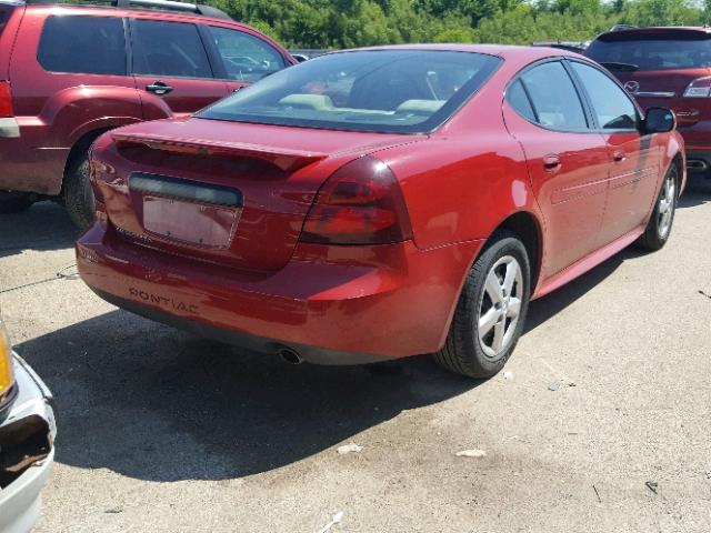 2G2WP552371169641 - 2007 PONTIAC GRAND PRIX Կարմիր լուսանկար 4