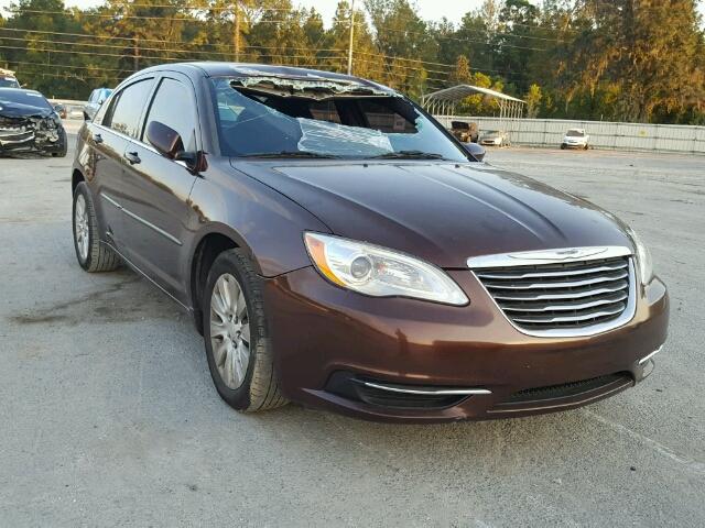 1C3CCBAB2CN257236 - 2012 CHRYSLER 200 LX BROWN photo 1