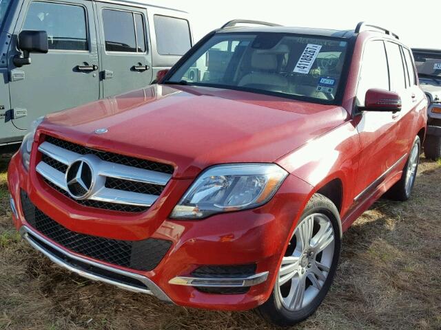 WDCGG5HB7FG386519 - 2015 MERCEDES-BENZ GLK 350 RED photo 2