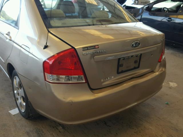 KNAFE121375456592 - 2007 KIA SPECTRA EX GOLD photo 9