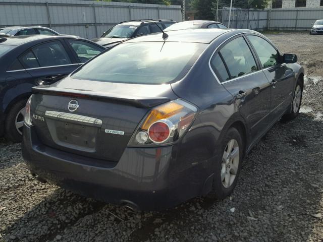 1N4CL21E68C253382 - 2008 NISSAN ALTIMA HYB GRAY photo 4