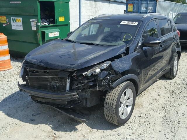 KNDPB3A26B7065892 - 2011 KIA SPORTAGE L BLACK photo 2