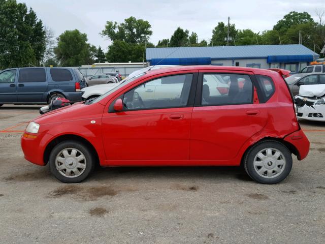 KL1TD62645B481301 - 2005 CHEVROLET AVEO BASE Qırmızı foto 10