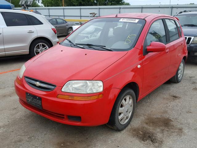 KL1TD62645B481301 - 2005 CHEVROLET AVEO BASE Qırmızı foto 2
