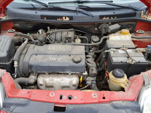 KL1TD62645B481301 - 2005 CHEVROLET AVEO BASE Qırmızı foto 7