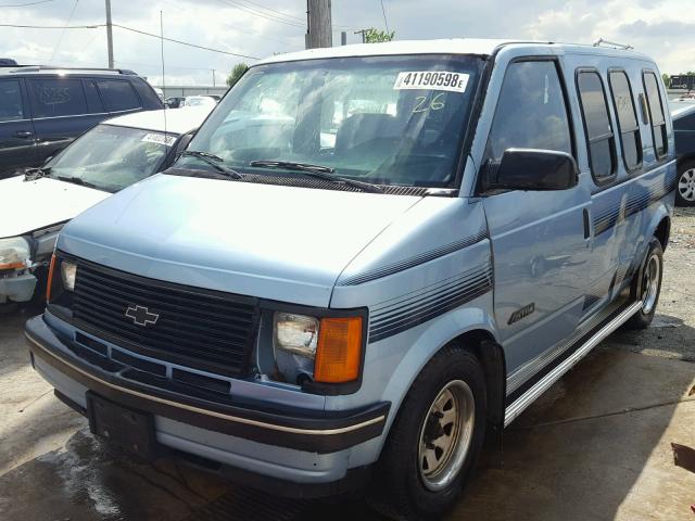 1GBDM15ZXLB122445 - 1990 CHEVROLET ASTRO BLUE photo 2