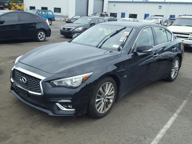 JN1EV7AR9JM441944 - 2018 INFINITI Q50 LUXE BLACK photo 2