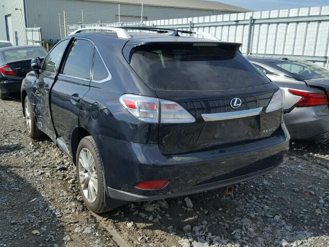 JTJBC1BA1B2042919 - 2011 LEXUS RX 450 BLACK photo 3