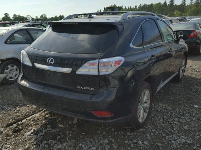 JTJBC1BA1B2042919 - 2011 LEXUS RX 450 BLACK photo 4