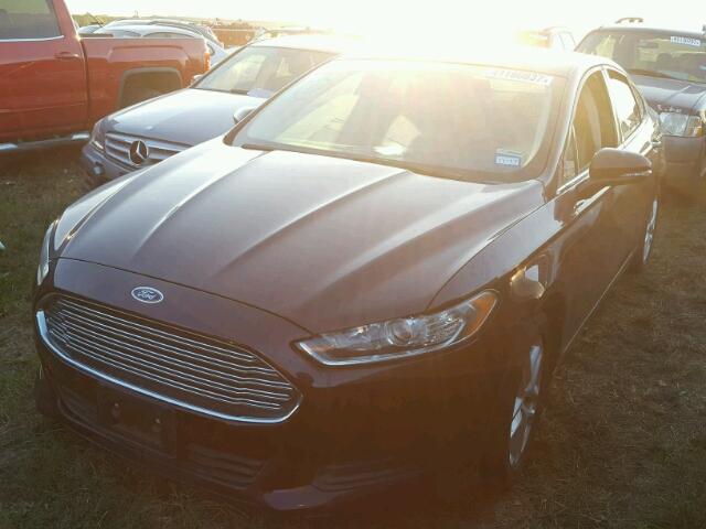 3FA6P0HR2DR156156 - 2013 FORD FUSION BURGUNDY photo 2