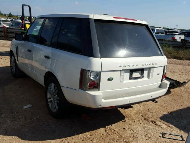 SALME15409A306023 - 2009 LAND ROVER RANGE ROVE WHITE photo 3