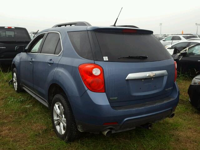 2GNFLDE50C6224868 - 2012 CHEVROLET EQUINOX BLUE photo 3