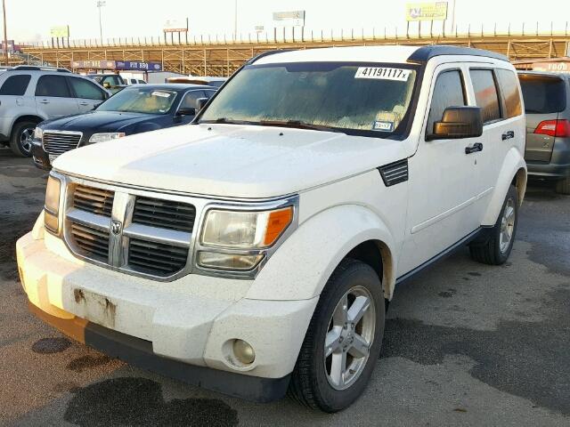 1D8GT58K07W631395 - 2007 DODGE NITRO SLT WHITE photo 2