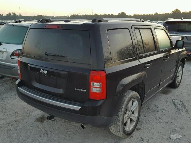 1C4NJPCB7ED645348 - 2014 JEEP PATRIOT LI BLACK photo 4