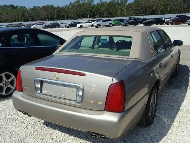 1G6KD54Y94U230017 - 2004 CADILLAC DEVILLE TAN photo 4