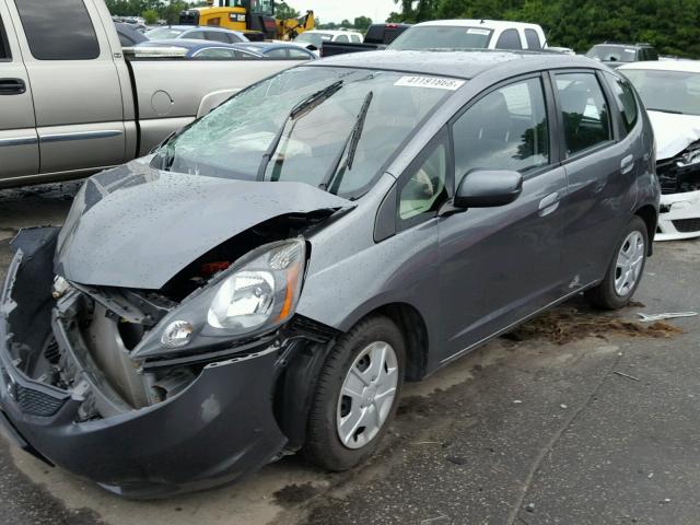 JHMGE8H31DC082613 - 2013 HONDA FIT GRAY photo 2