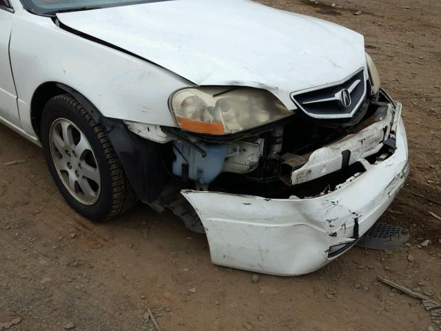 19UYA42471A002509 - 2001 ACURA 3.2CL WHITE photo 9