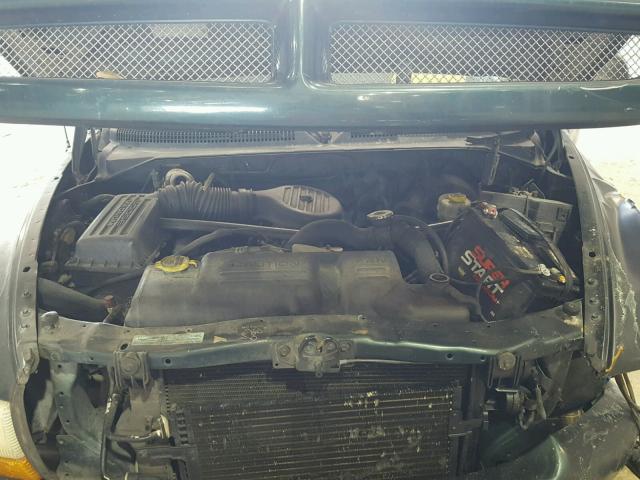 1B7GL22X5YS528676 - 2000 DODGE DAKOTA GREEN photo 7