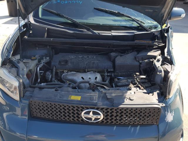JTLKE50E781027774 - 2008 TOYOTA SCION XB Көк фото 7