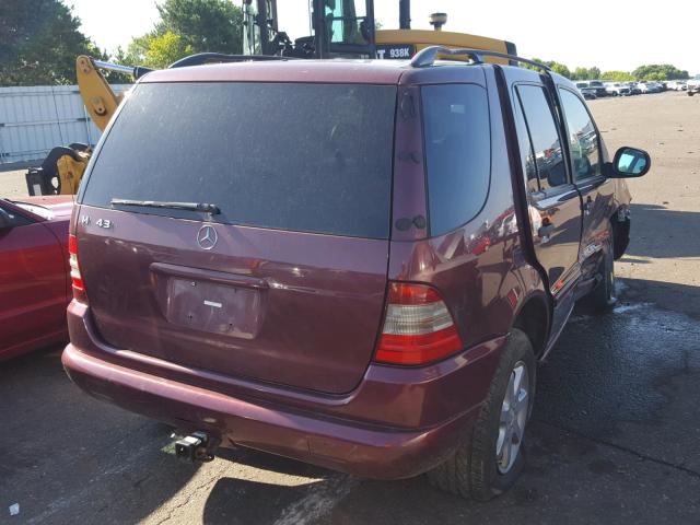 4JGAB72E5XA060999 - 1999 MERCEDES-BENZ ML 430 栗色 照片 4