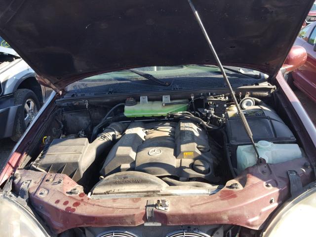 4JGAB72E5XA060999 - 1999 MERCEDES-BENZ ML 430 栗色 照片 7