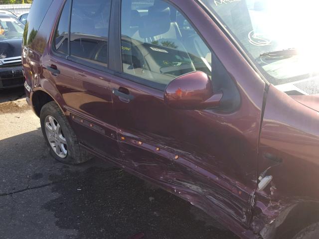 4JGAB72E5XA060999 - 1999 MERCEDES-BENZ ML 430 栗色 照片 9