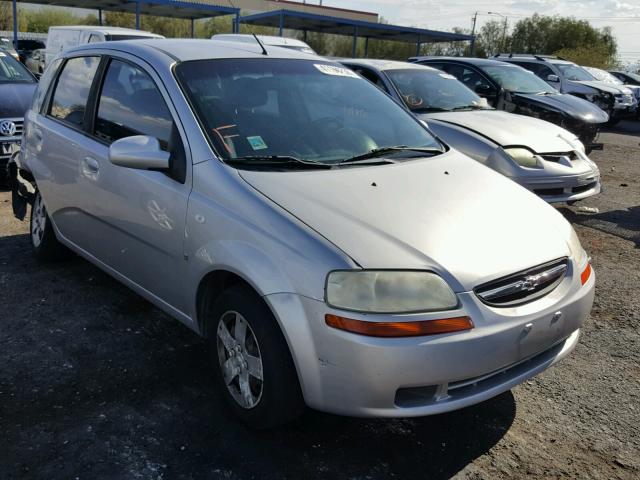 KL1TD66638B249433 - 2008 CHEVROLET AVEO BASE Argent photo 1