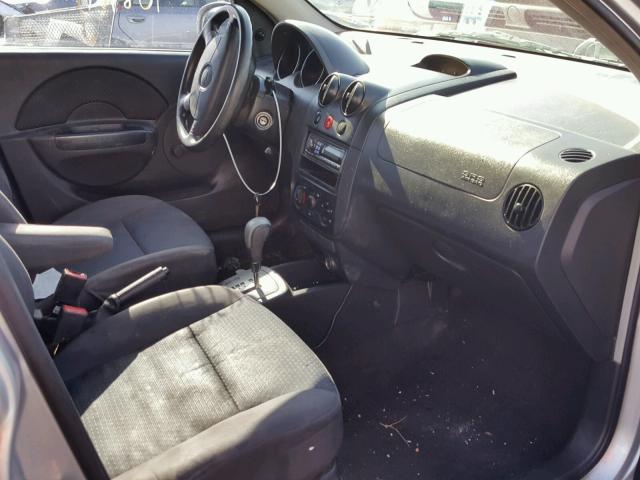 KL1TD66638B249433 - 2008 CHEVROLET AVEO BASE Argent photo 5